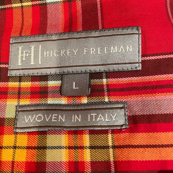 Hickey Freeman Long Sleeve Button Down Shirt Size Large - Picture 6 of 7